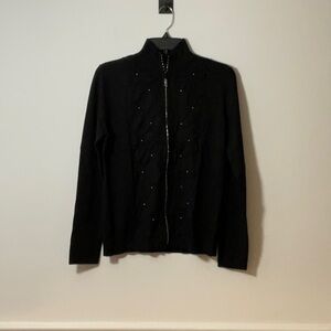 Belldini Black Bomber Jacket with High Collar